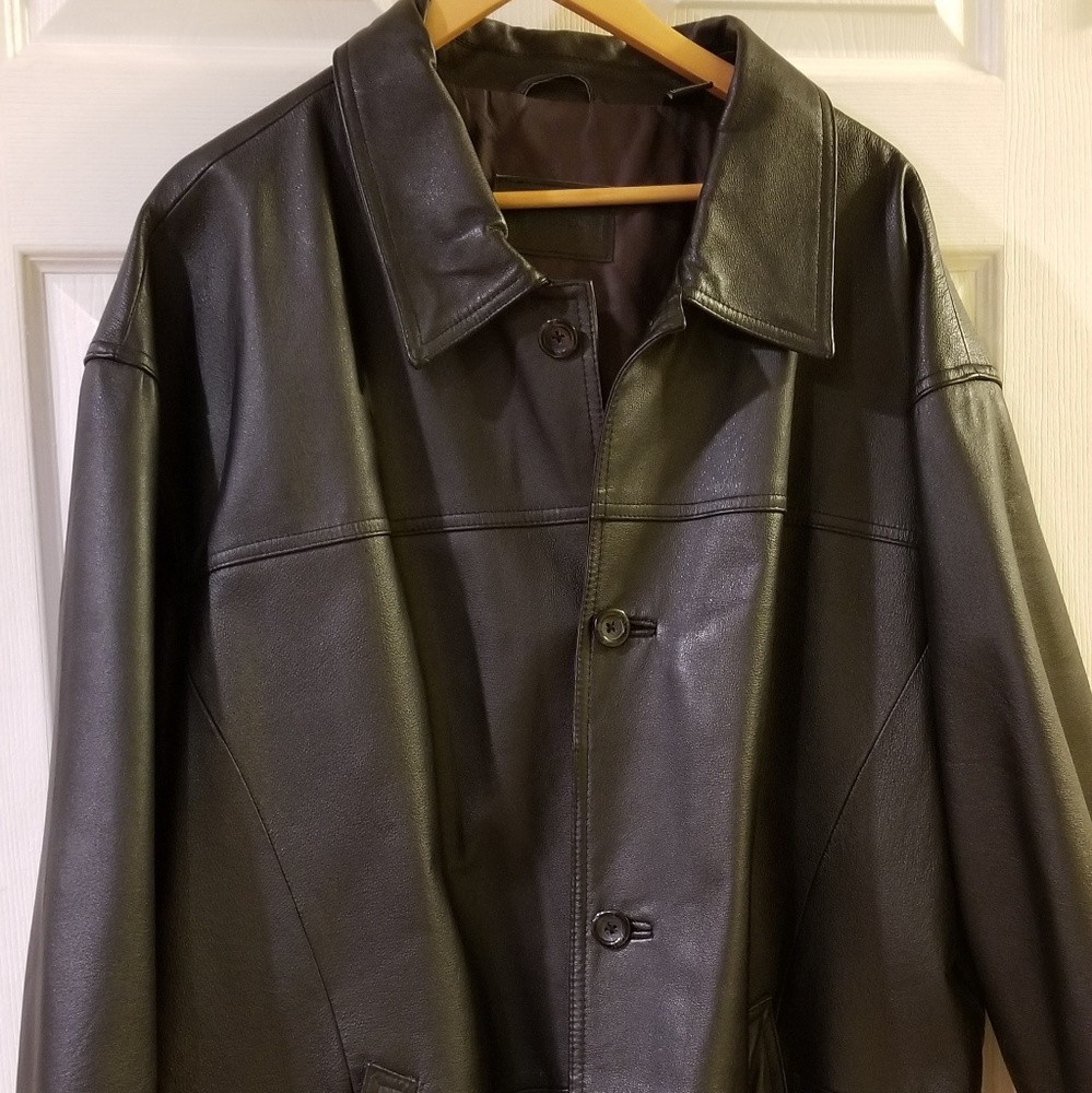 Vintage Harbor Bay Men's Leather Jacket